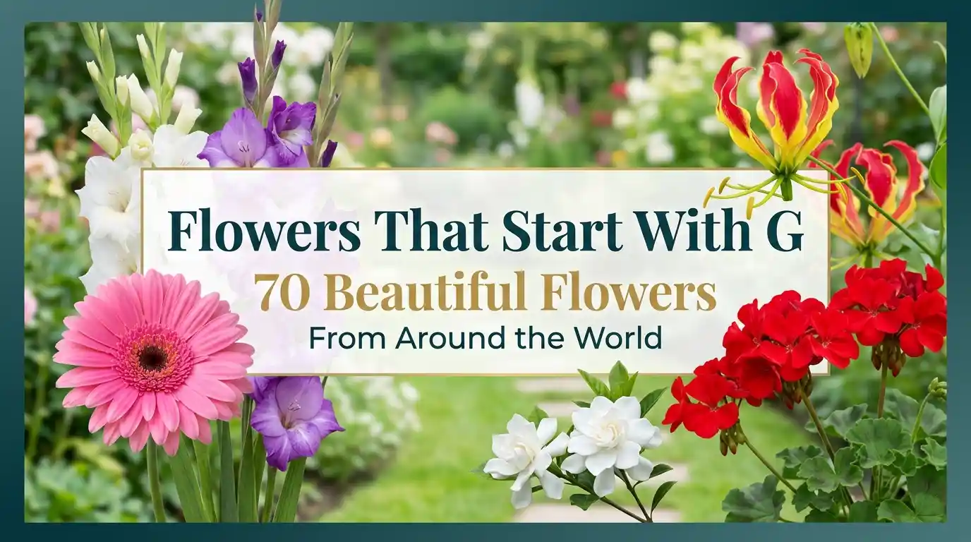 70 Beautiful Flowers That Start With G From Around the World