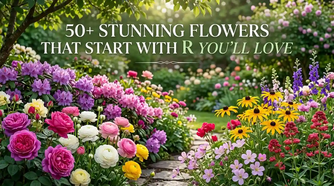 50+ stunning flowers that start with R including roses, ranunculus, and rare blooms