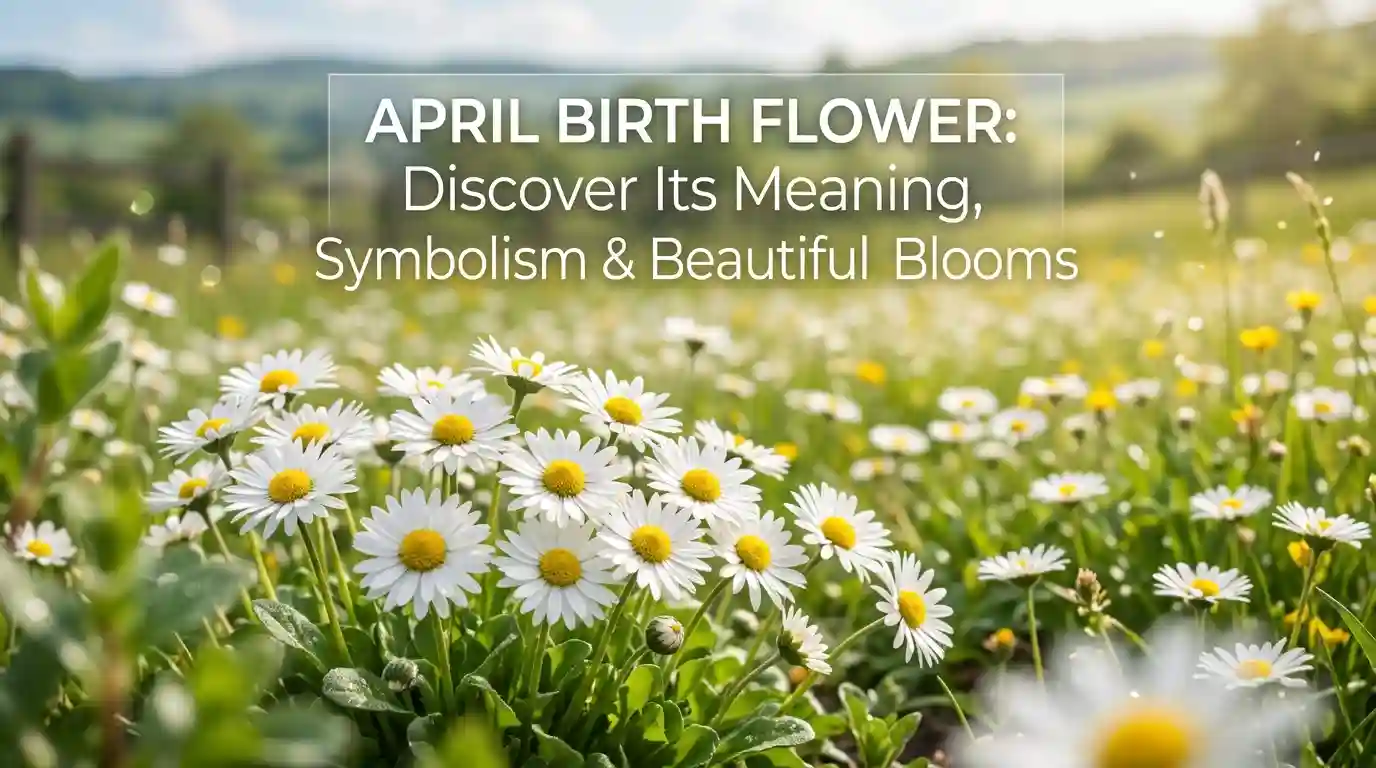 April birth flowers featuring beautiful daisy and sweet pea blooms