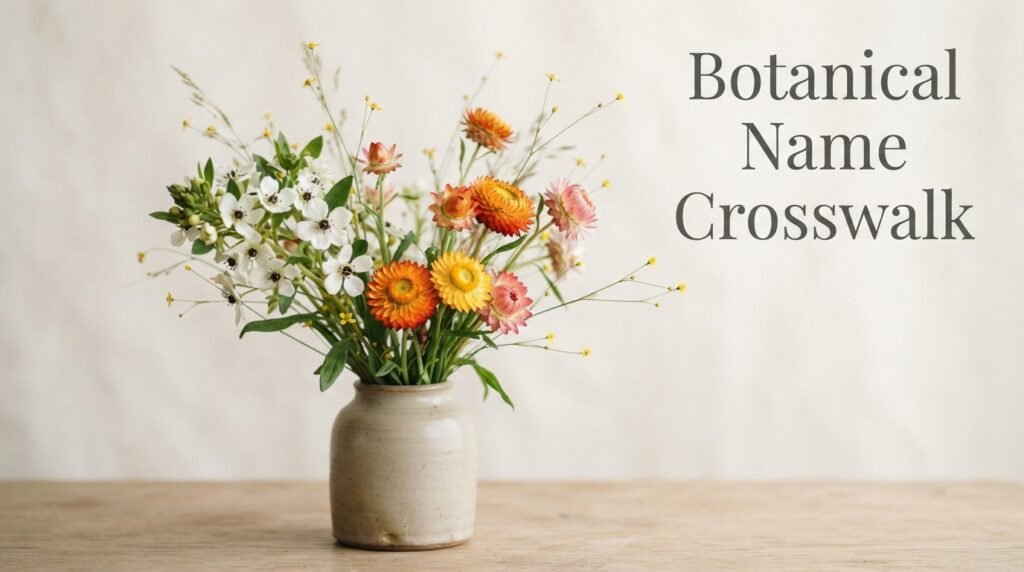 Botanical Name Crosswalk