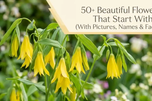 Collection of beautiful flowers that start with U blooming in a colorful garden