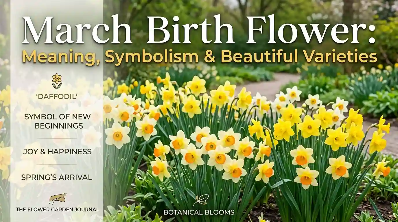 March birth flower featuring beautiful daffodil and jonquil blooms