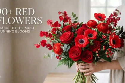 90+ beautiful red flowers with names and pictures
