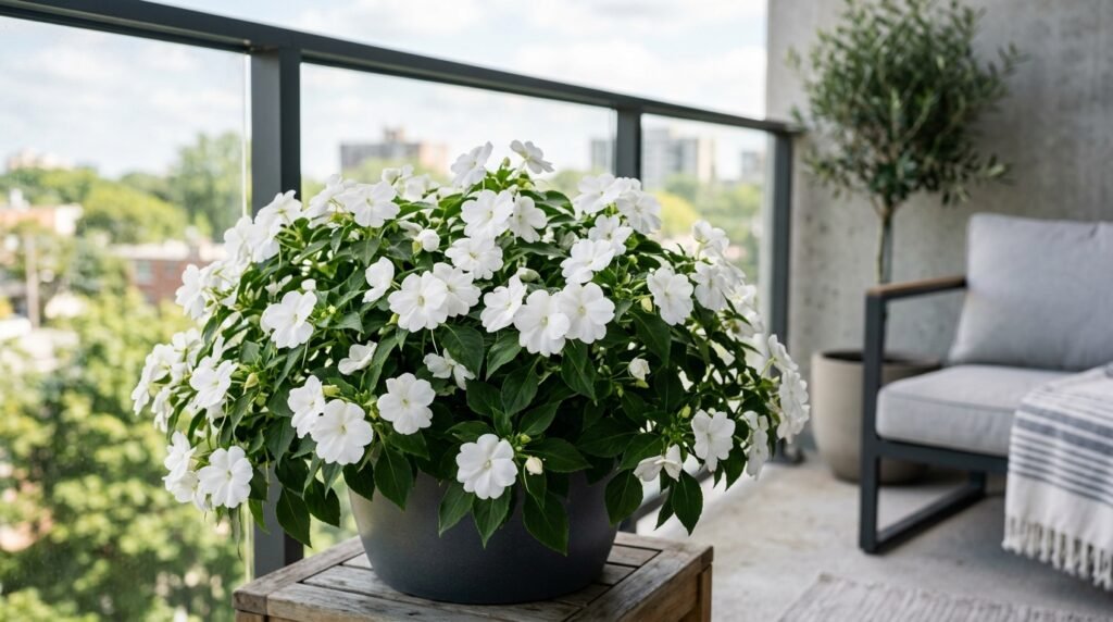 White Impatiens