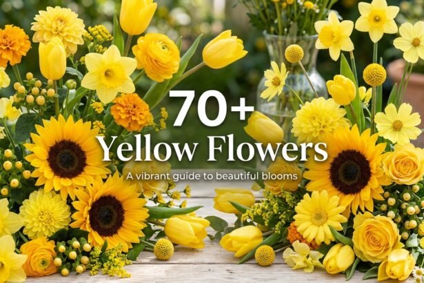 70+ beautiful yellow flowers with names and pictures