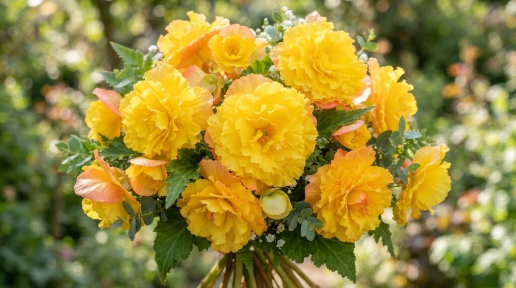  Yellow Tuberous Begonia