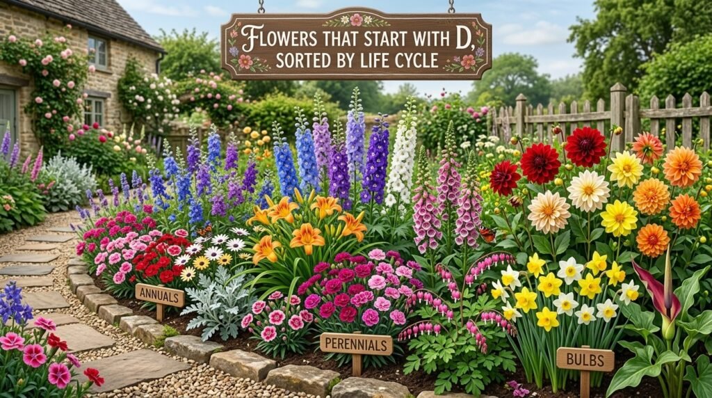 Flowers That Start With D, Sorted by Life Cycle
