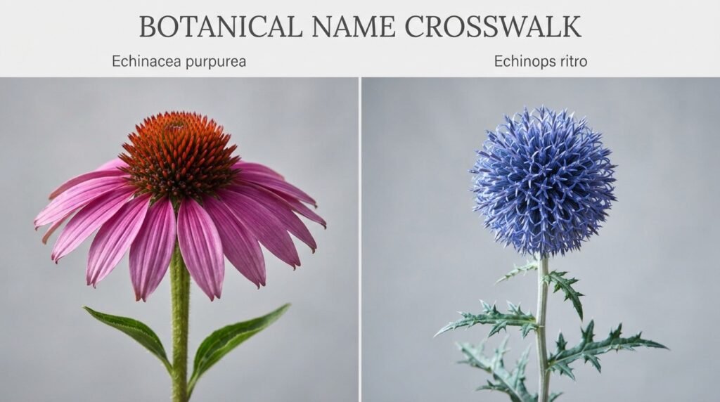 BOTANICAL NAME CROSSWALK