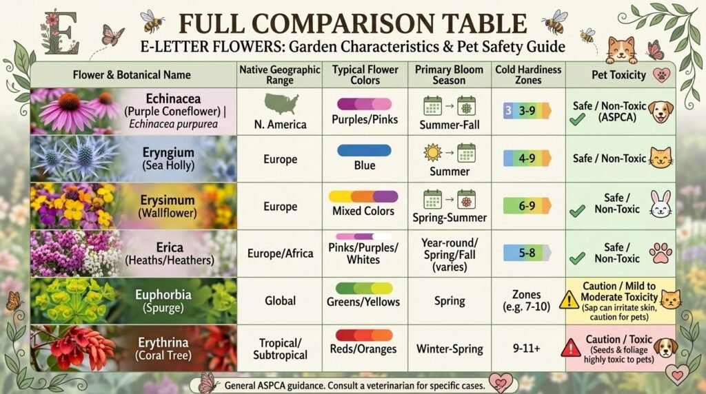 FULL COMPARISON TABLE
