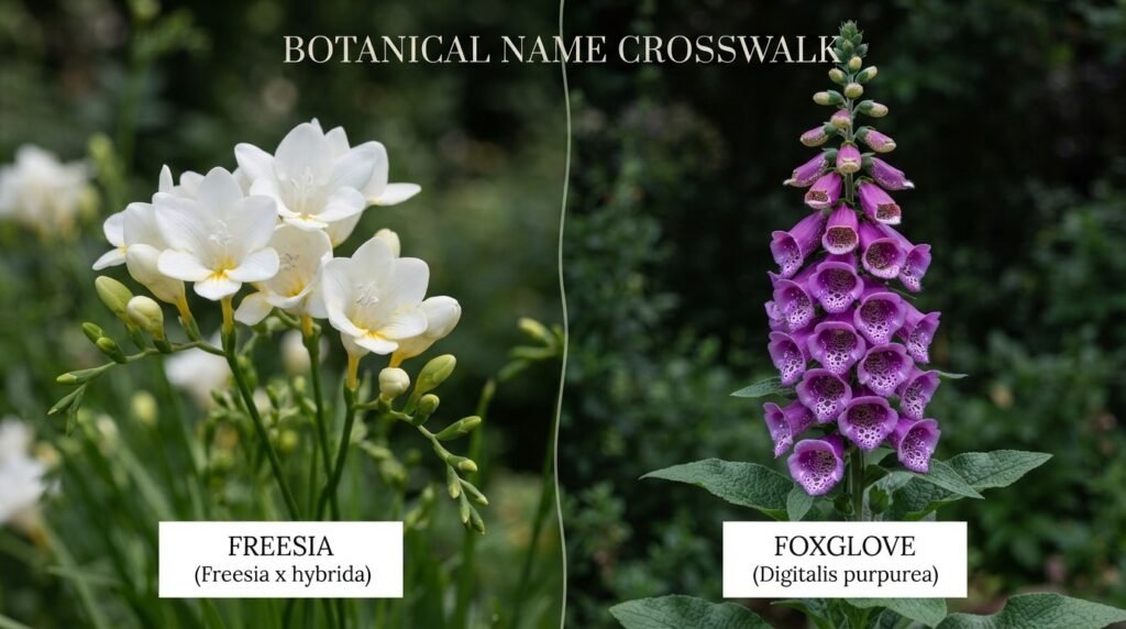 Botanical Name Crosswalk