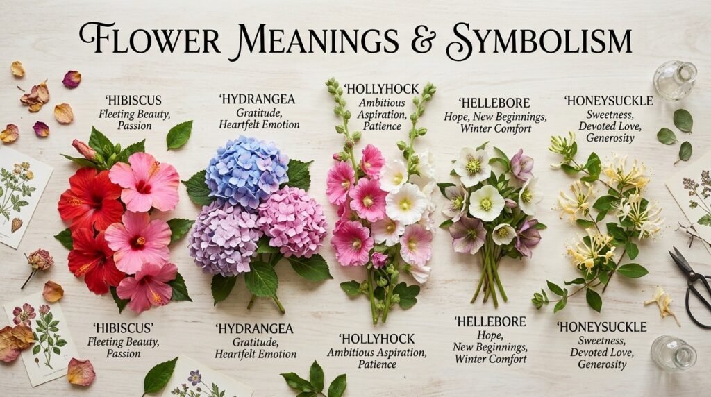 FLOWER MEANINGS & SYMBOLISM