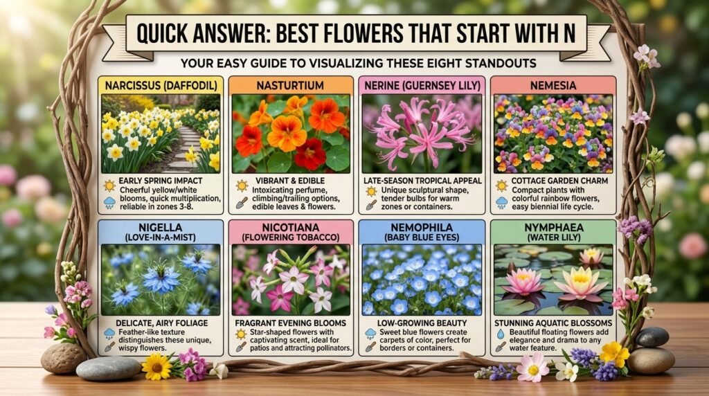 Quick Answer: Best Flowers That Start with N