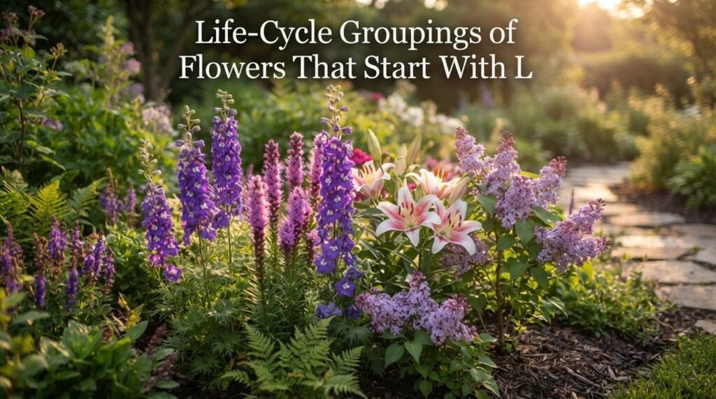 Life-Cycle Groupings of Flowers That Start With L