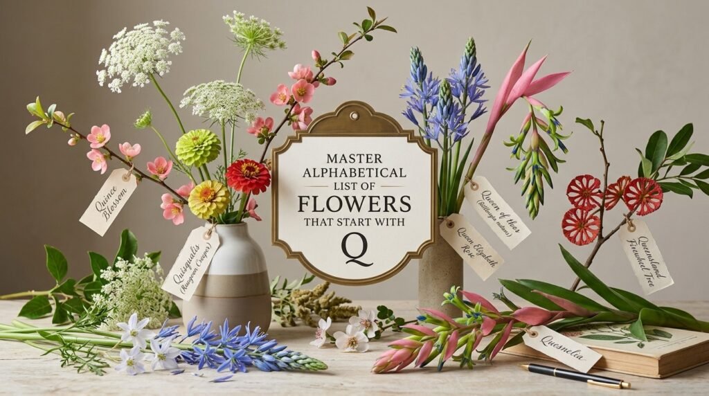Master Alphabetical List of Flowers That Start With Q