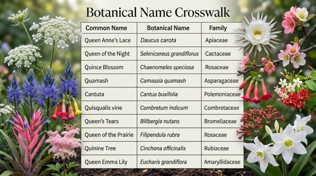 Botanical Name Crosswalk
