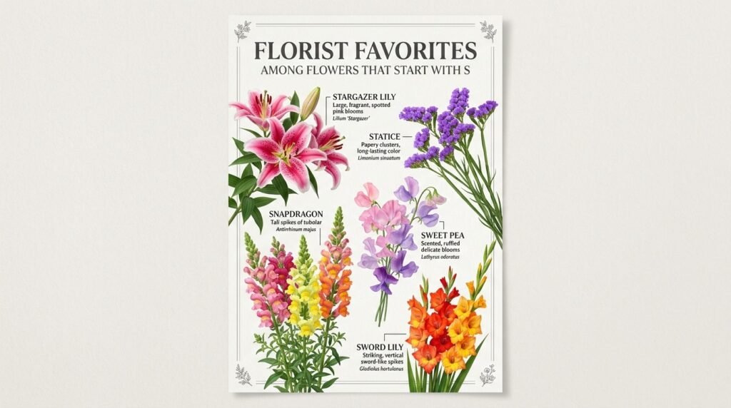 Florist Favorites Among Flowers That Start With S