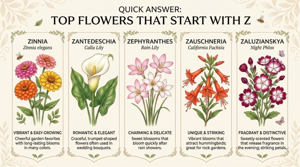 Quick Answer: Top Flowers That Start With Z