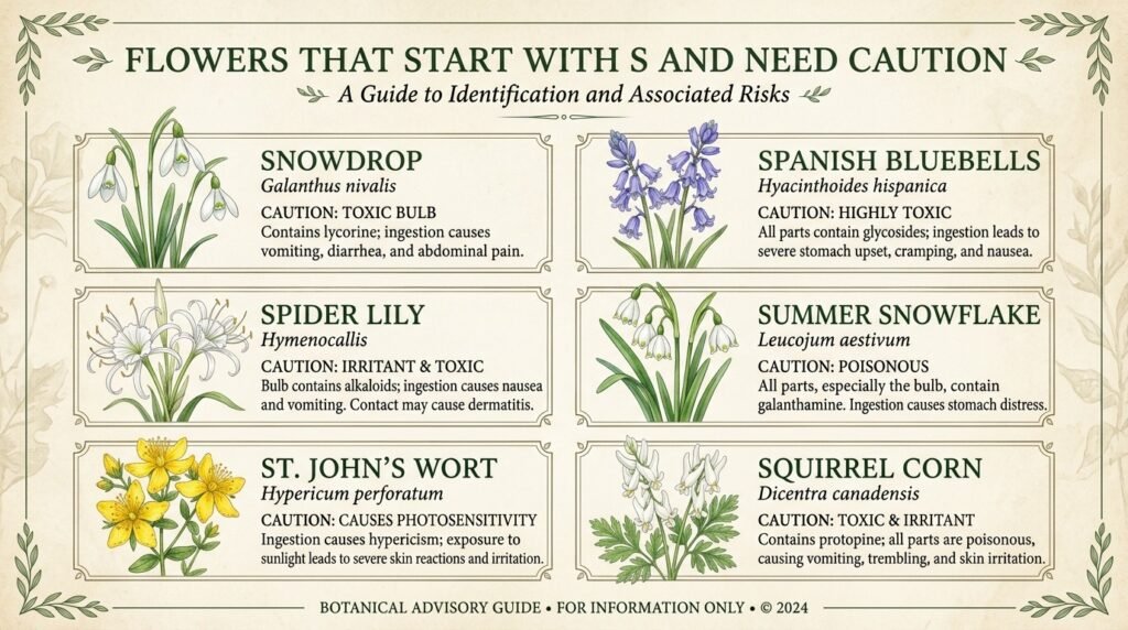 Flowers That Start With S and Need Caution