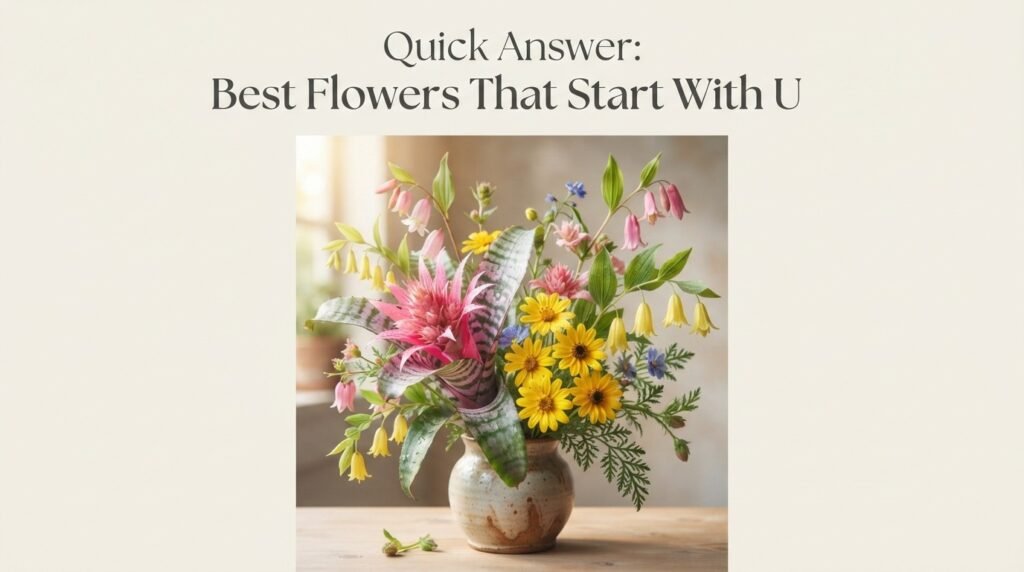 Quick Answer: Best Flowers That Start With U