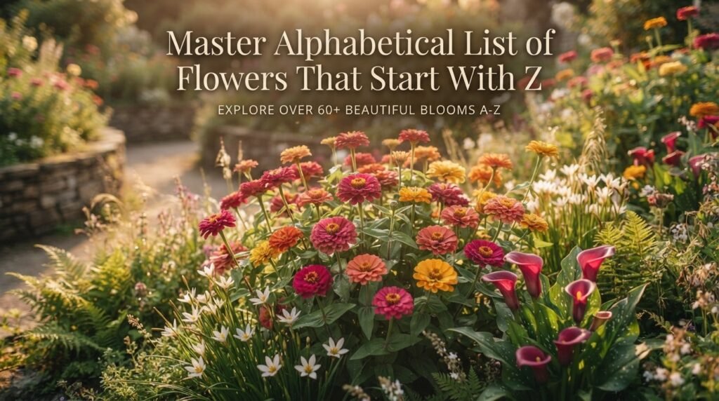 Master Alphabetical List of Flowers That Start With Z