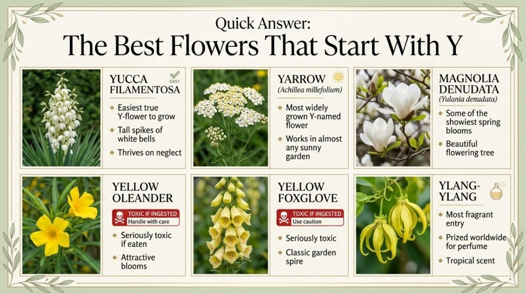 Quick Answer: The Best Flowers That Start With Y