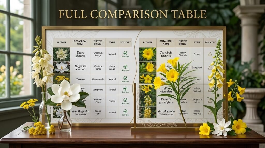 Full Comparison Table