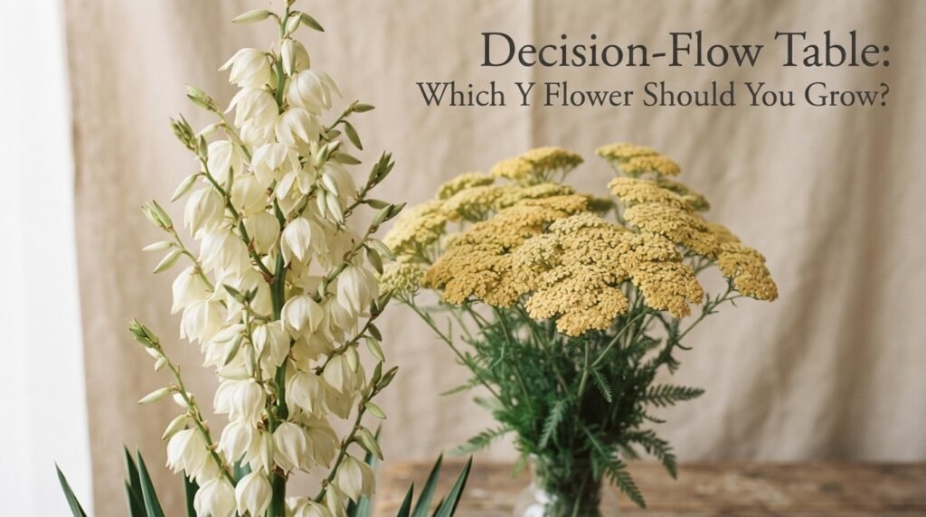 Decision-Flow Table: Which Y Flower Should You Grow?