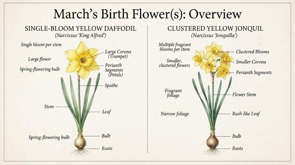 March's Birth Flower(s): Overview