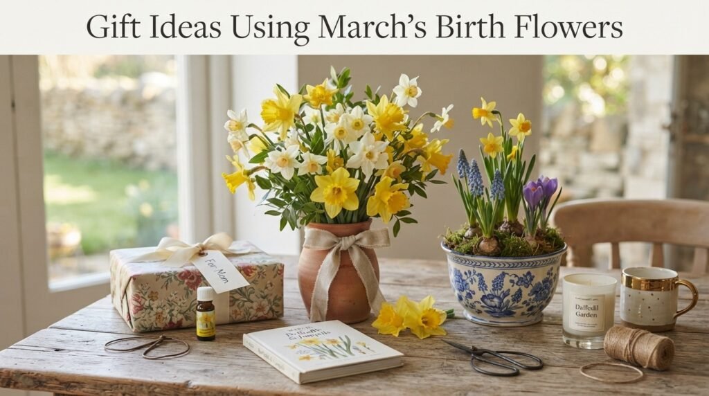 Gift Ideas Using March's Birth Flowers