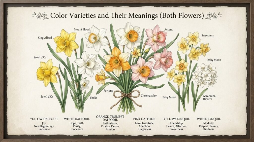 Color Varieties and Their Meanings (Both Flowers)