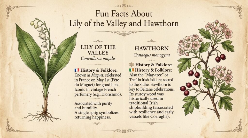 Fun Facts About Lily of the Valley and Hawthorn
