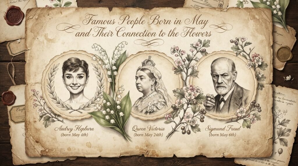 Famous People Born in May and Their Connection to the Flowers