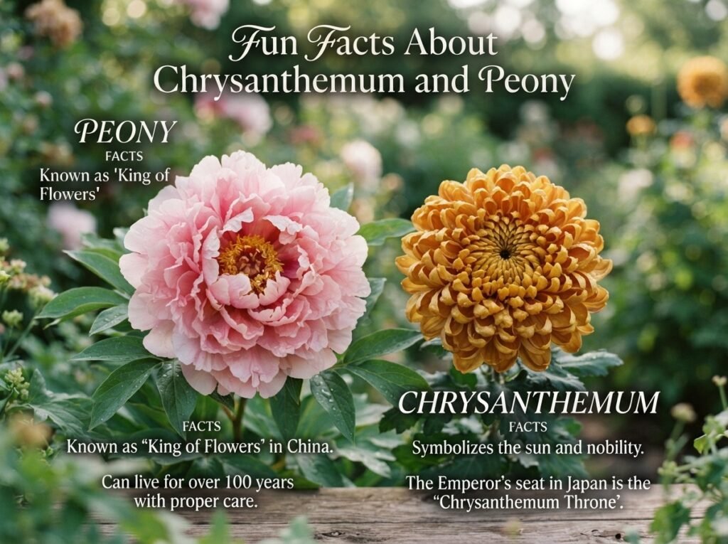 Fun Facts About Chrysanthemum and Peony