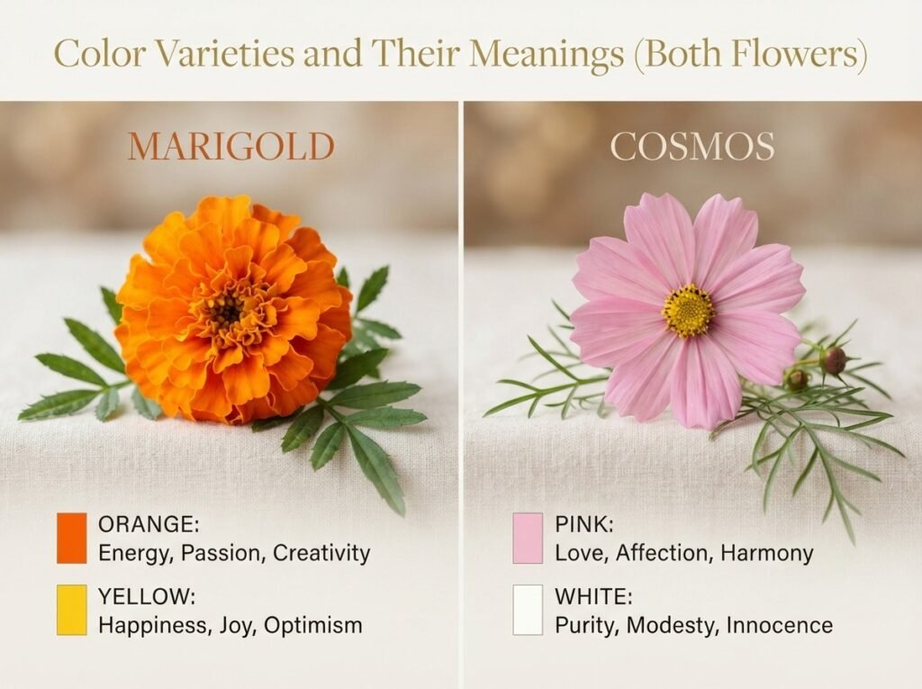 Color Varieties and Their Meanings (Both Flowers)