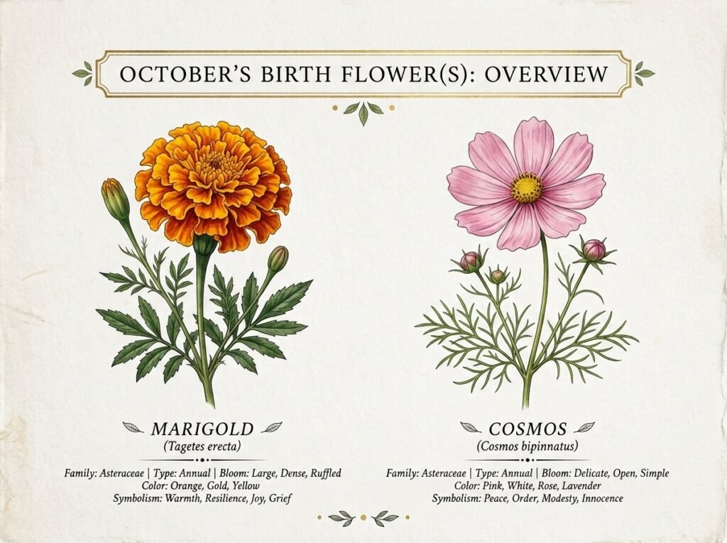 October's Birth Flower(s): Overview