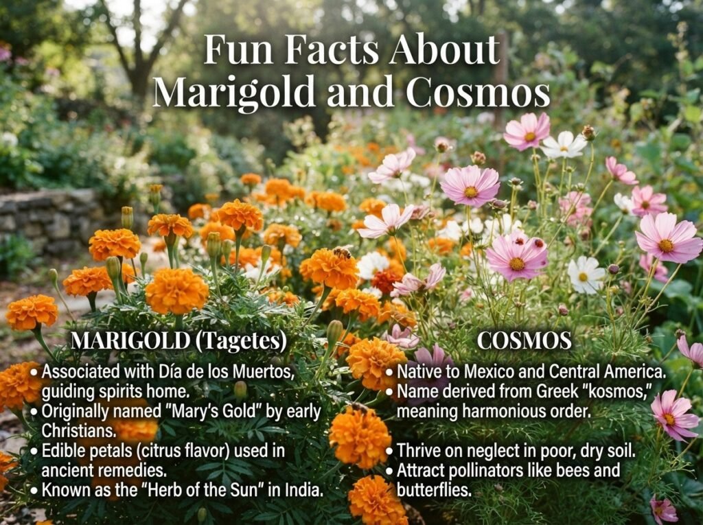 Fun Facts About Marigold and Cosmos