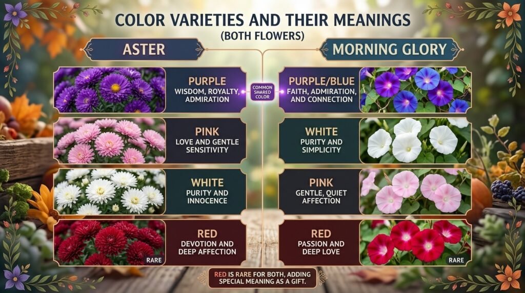 Color Varieties and Their Meanings (Both Flowers)