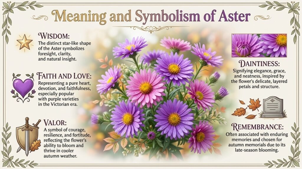 Meaning and Symbolism of Aster