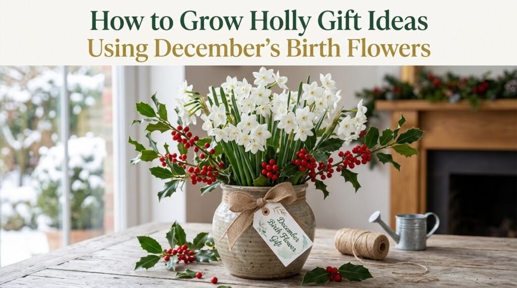 How to Grow Holly Gift Ideas Using December's Birth Flowers
