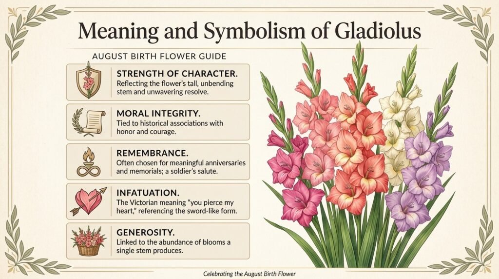 Meaning and Symbolism of Gladiolus