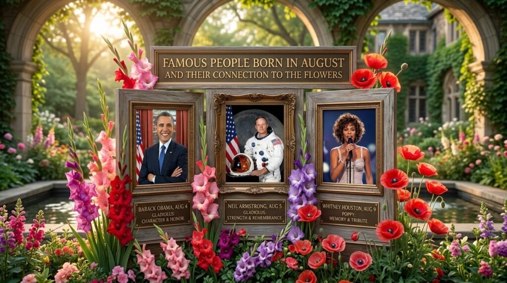Famous People Born in August and Their Connection to the Flowers