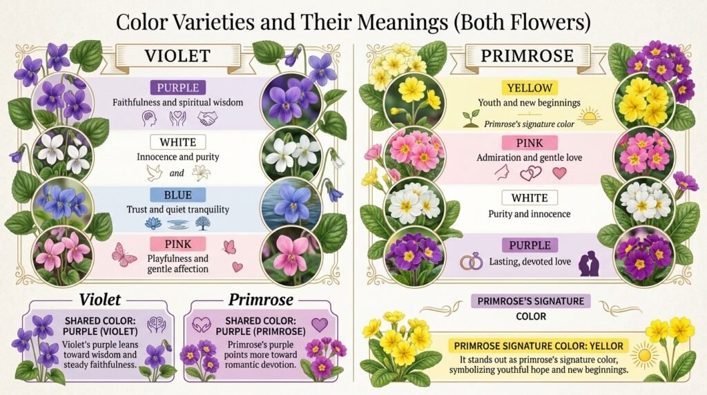 Color Varieties and Their Meanings (Both Flowers)