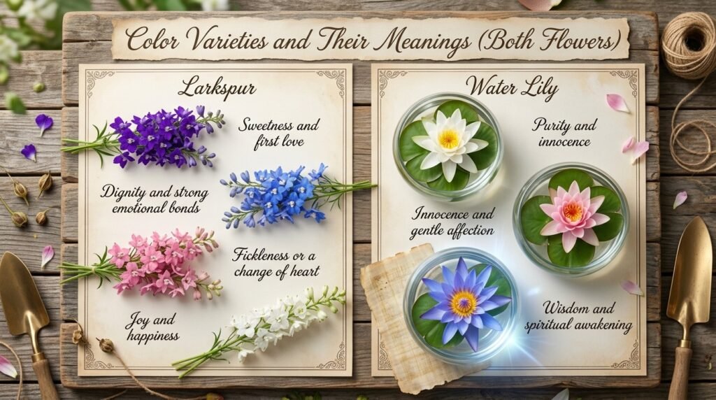 Color Varieties and Their Meanings (Both Flowers)