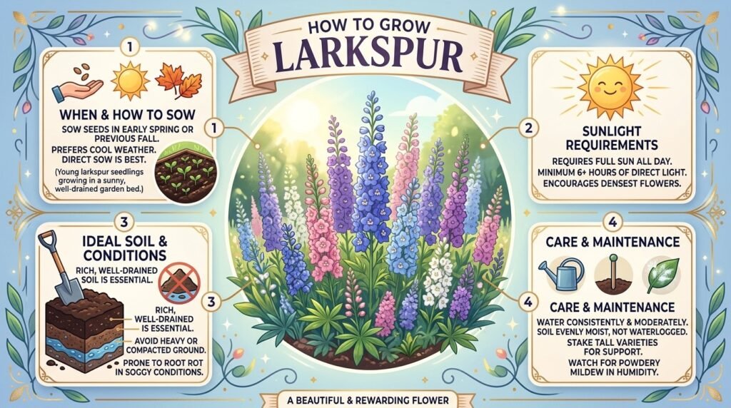 How to Grow Larkspur