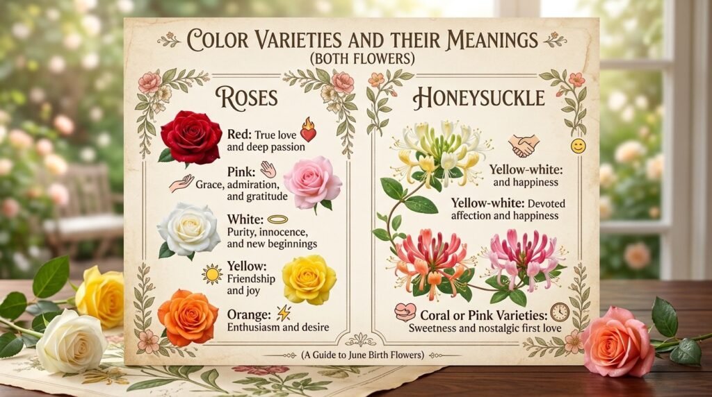 Color Varieties and Their Meanings (Both Flowers)