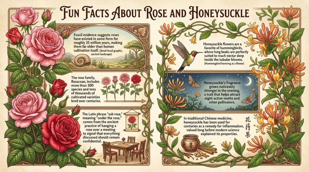 Fun Facts About Rose and Honeysuckle