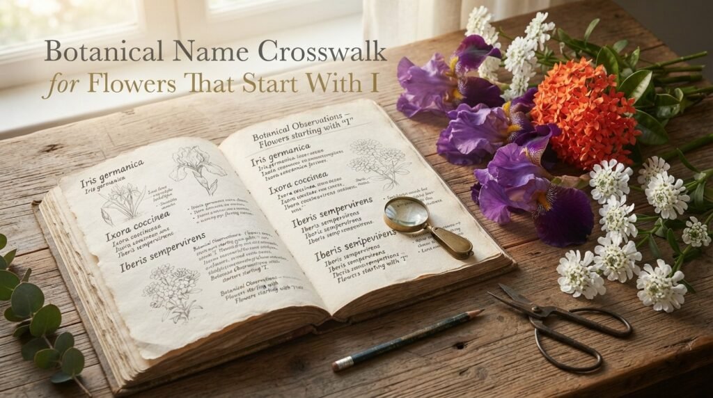 Botanical Name Crosswalk for Flowers That Start With I