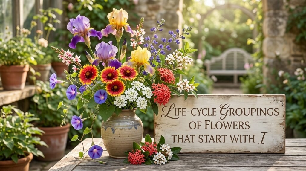 Life-Cycle Groupings of Flowers That Start With I
