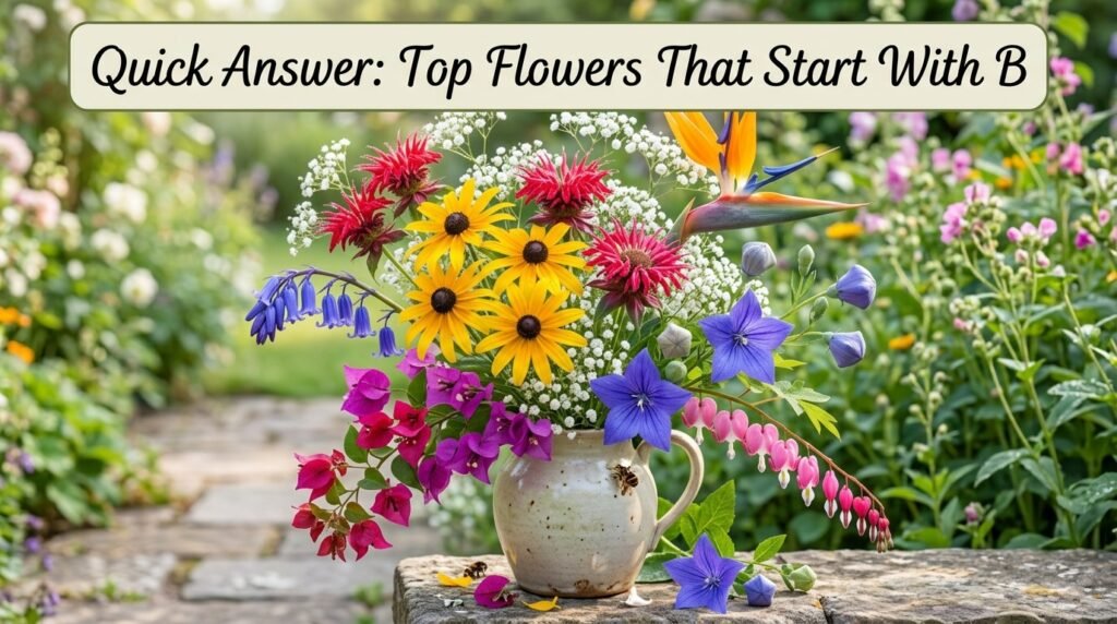 Quick Answer: Top Flowers That Start With B