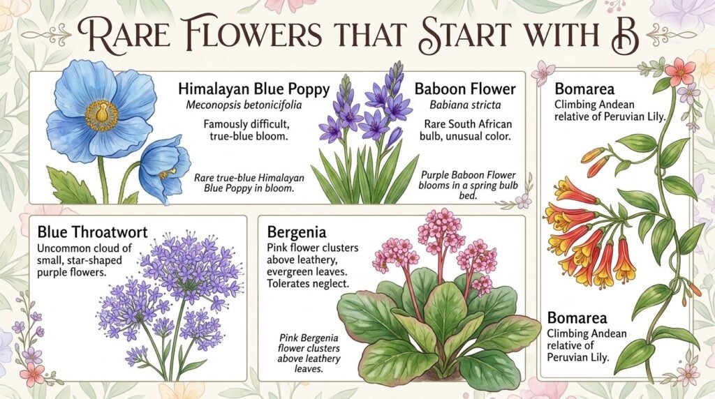 Rare Flowers That Start With B
